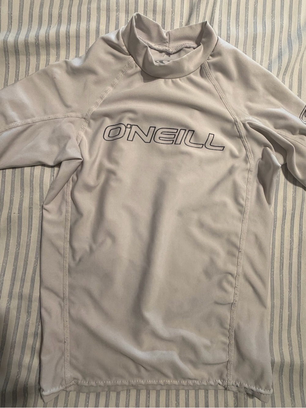 2 for$6✨O'Neill Boy’s Light Gray 3/4 Sleeve Swim Rash Guard, Size 10